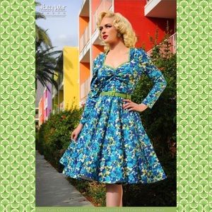 PUG Long Sleeve Heidi in Blue Floral